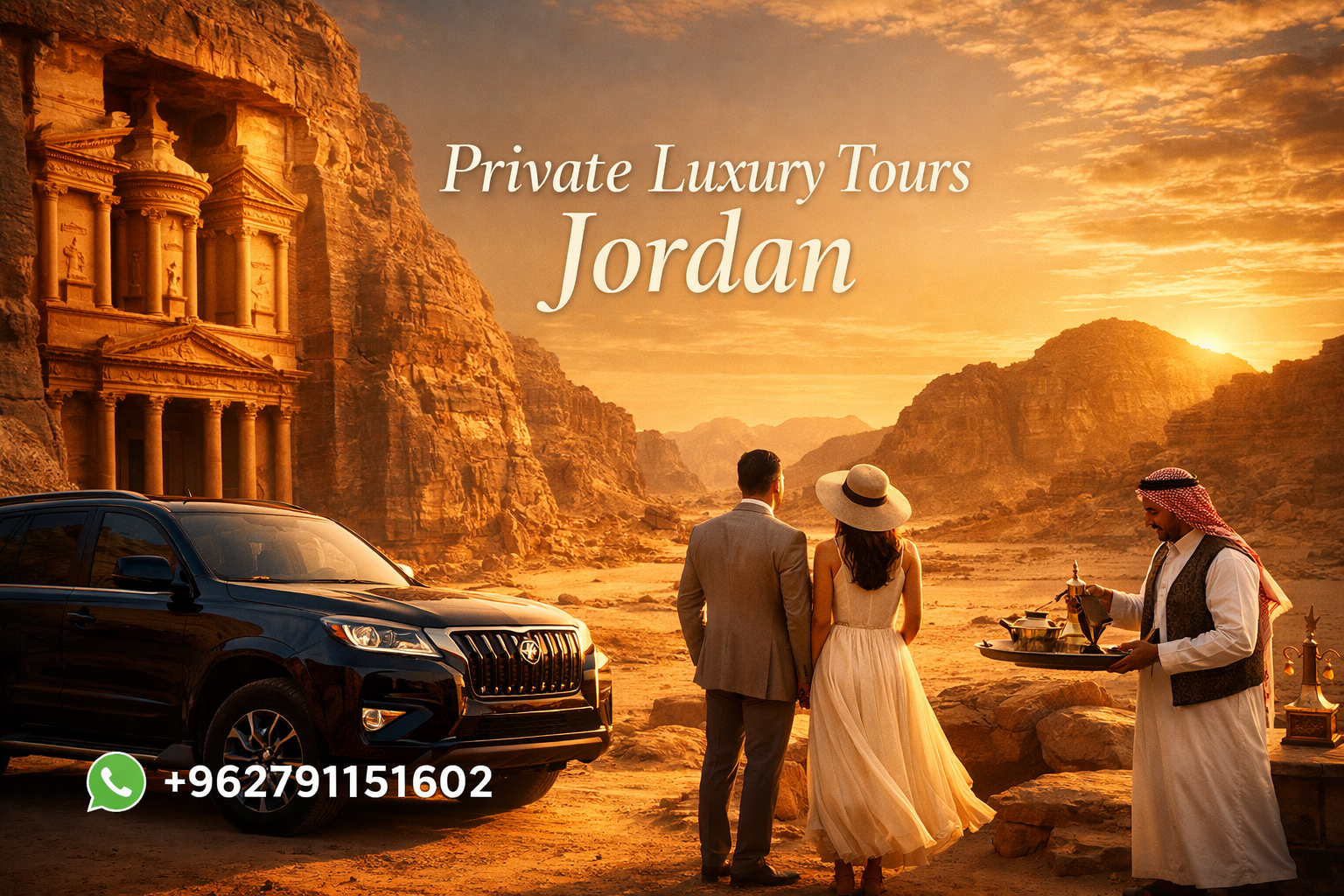 Luxury tours in Jordan Petra private guide experience