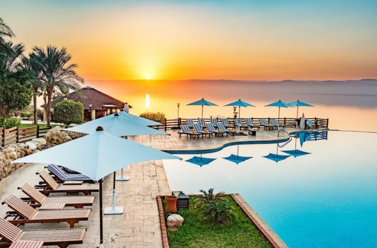 Jordan Dead Sea luxury packages at sunset