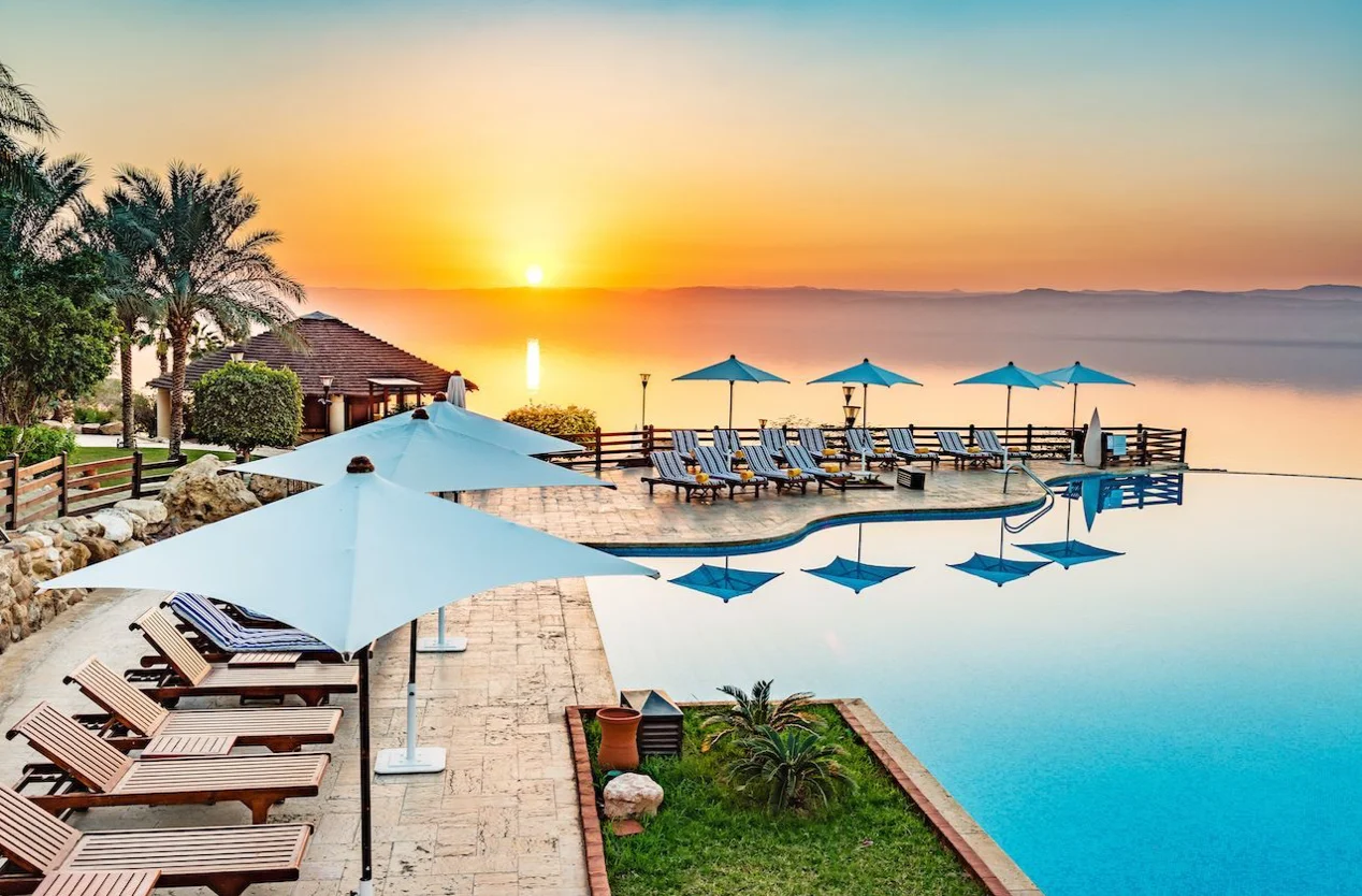 Jordan Dead Sea luxury packages at sunset