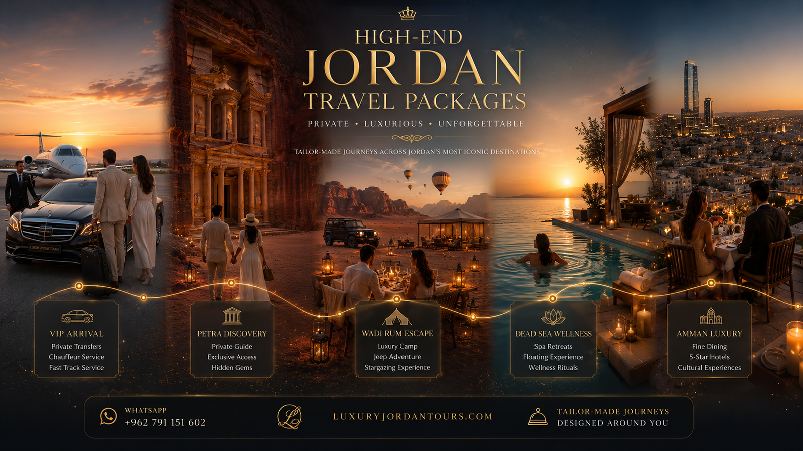 high-end Jordan travel packages