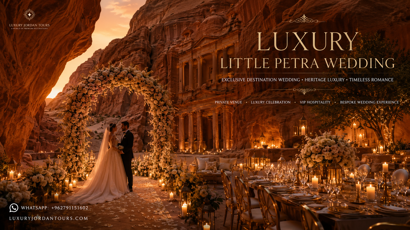 Little Petra wedding setup
