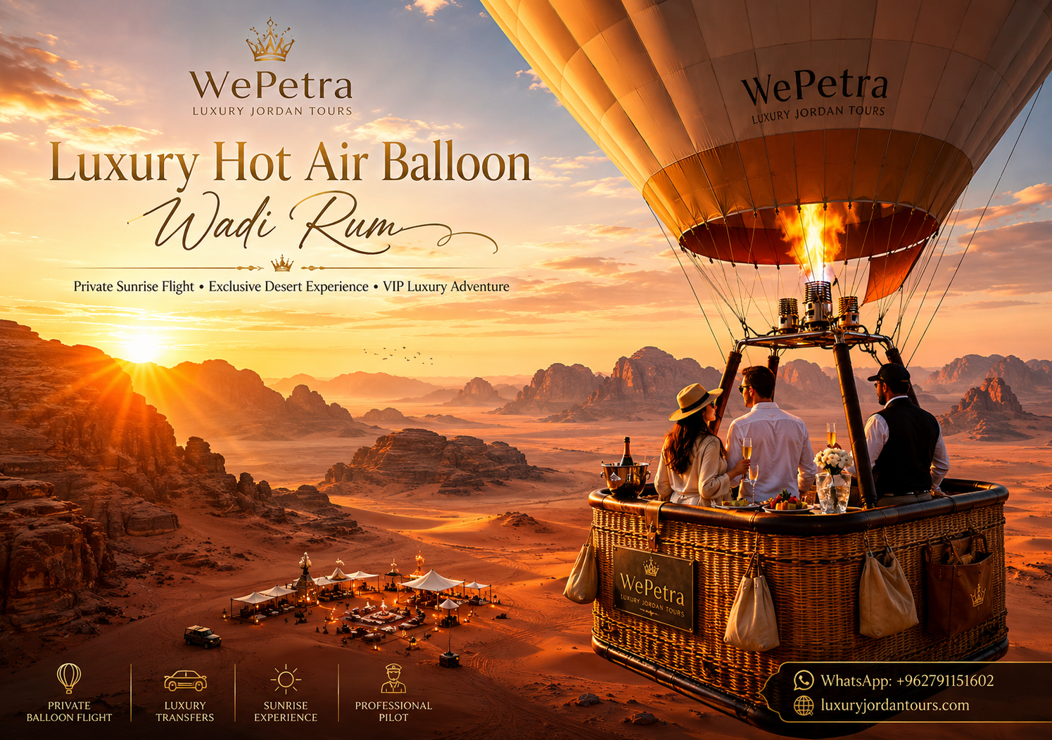 Luxury Hot Air Balloon – Wadi Rum