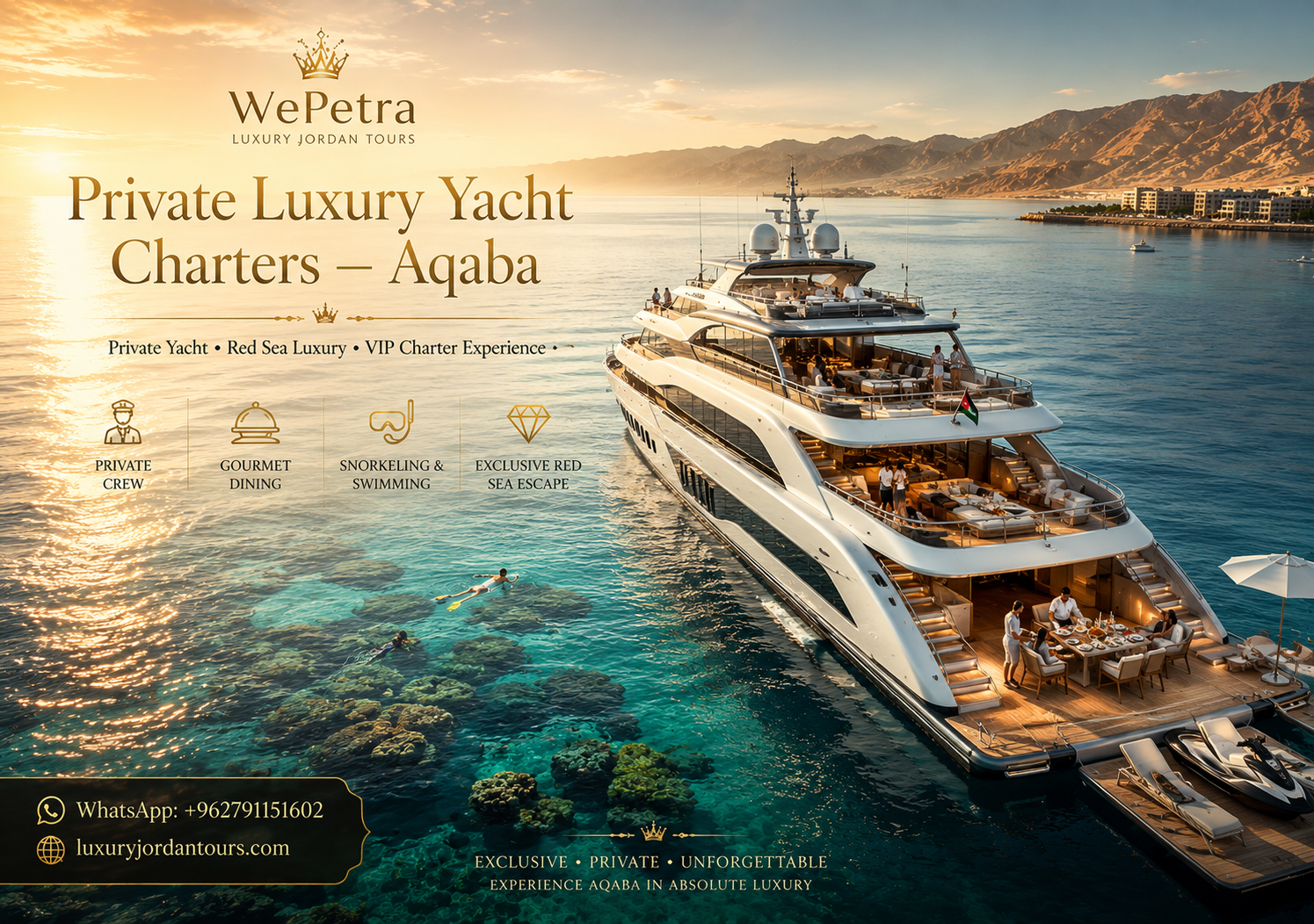 Private Luxury Yacht Charters – Aqaba