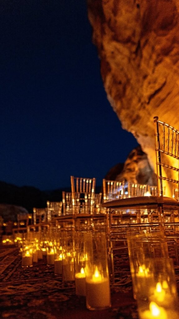 Little Petra wedding setup
