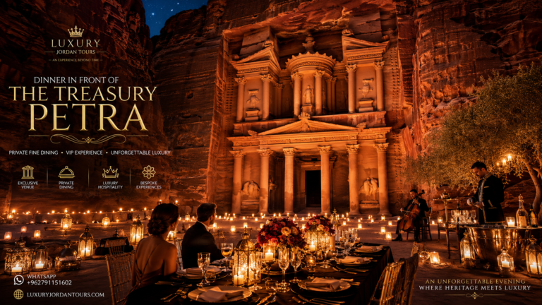 Dinner in Front of the Treasury Petra