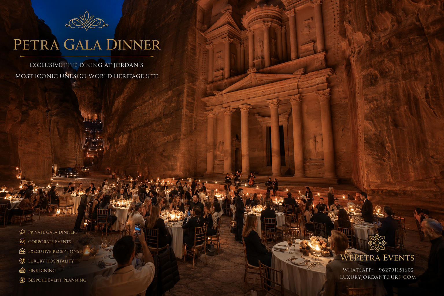 Gala Dinner night at Petra Treasury