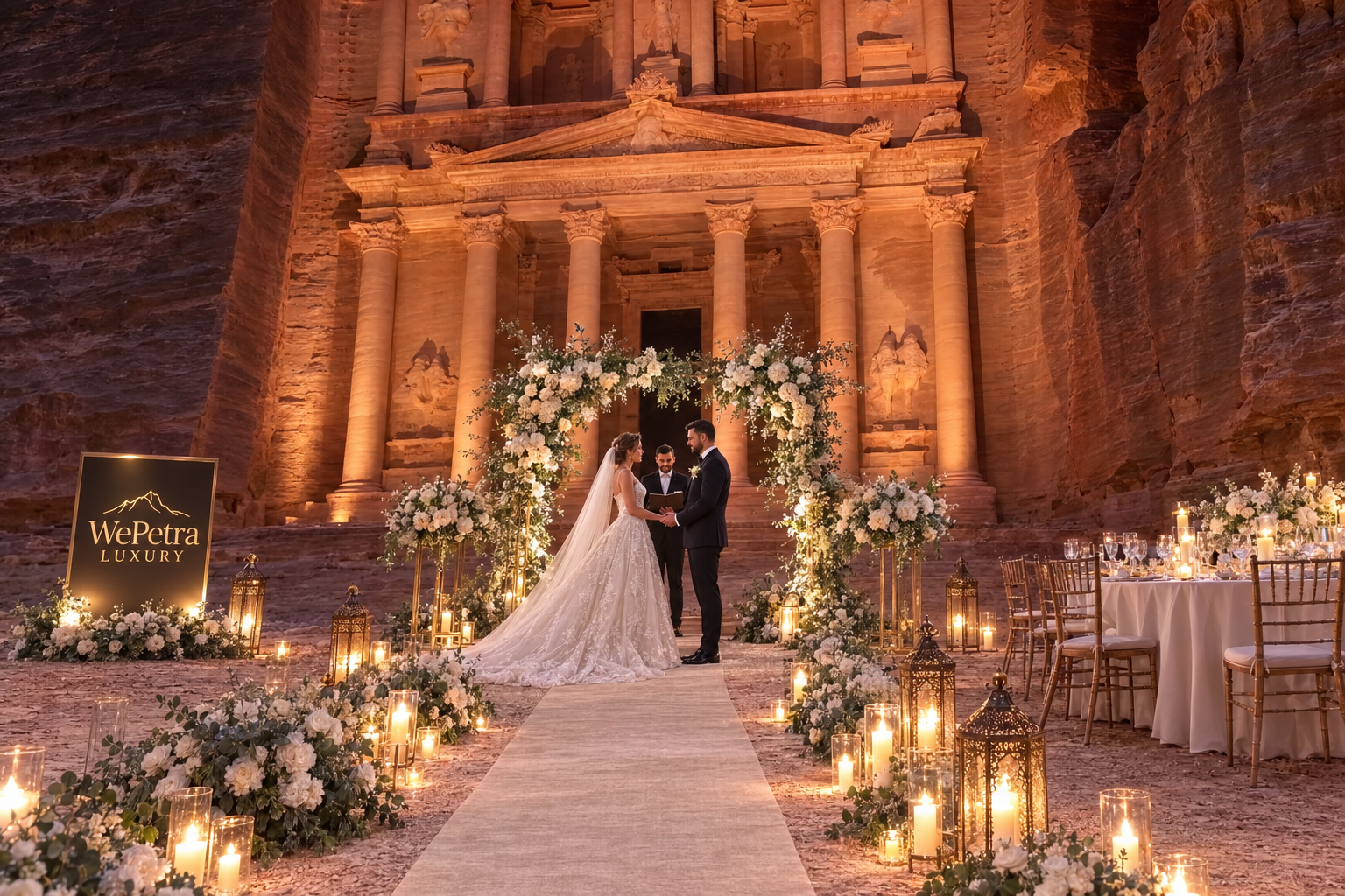 Little Petra Wedding Setup